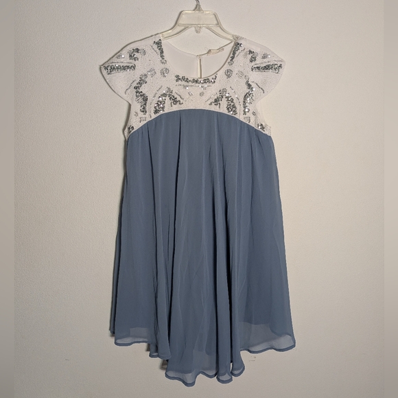 Womens Babydoll Dress Y2K 90s Vibes Coquette Flowy Fairy Dainty Demure Medium - Picture 1 of 11